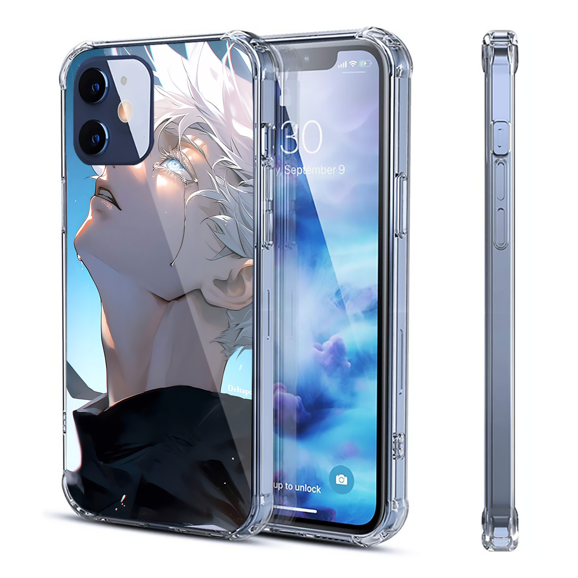 （画像用） 呪術廻戦 Jujutsu Kaisen 【iPhone 12シリーズ対応】透明スマホケース（クリアソフトケース）